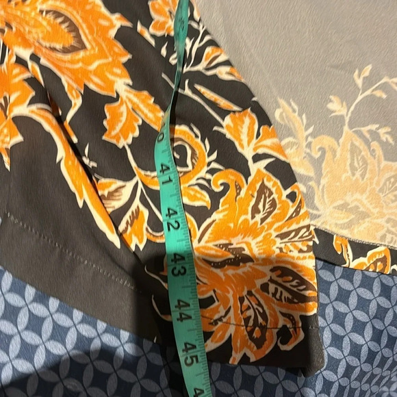 Vintage Floral style FREE Open Women's floral  Duster Length Robe Kimono - Picture 6 of 11